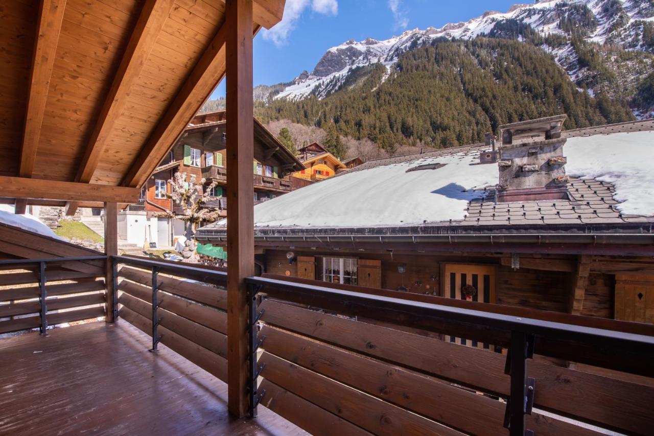 Chalet Schneehoren Penthouse Wengen Exterior foto